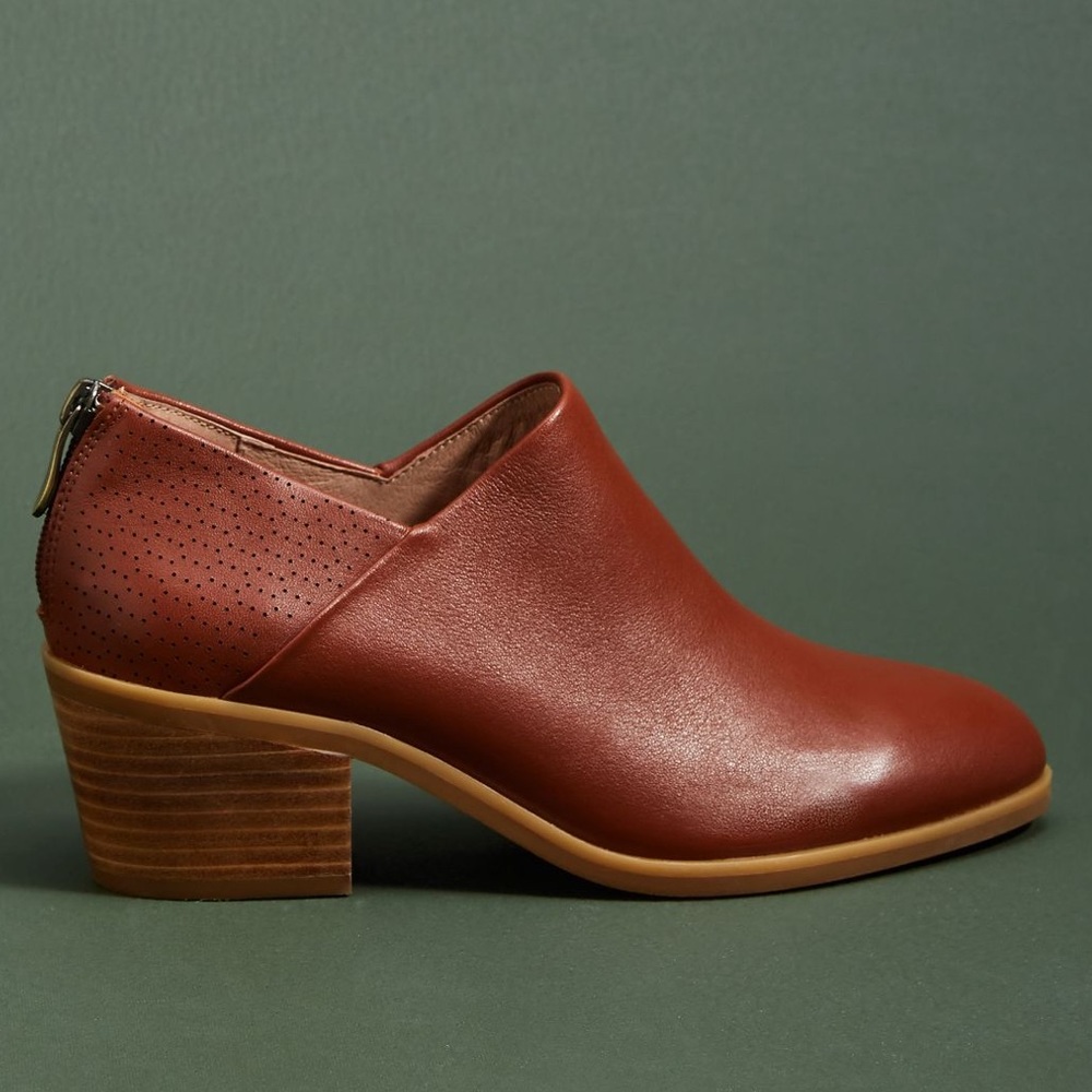 Anthropologie Bekah Leather Ankle Booties